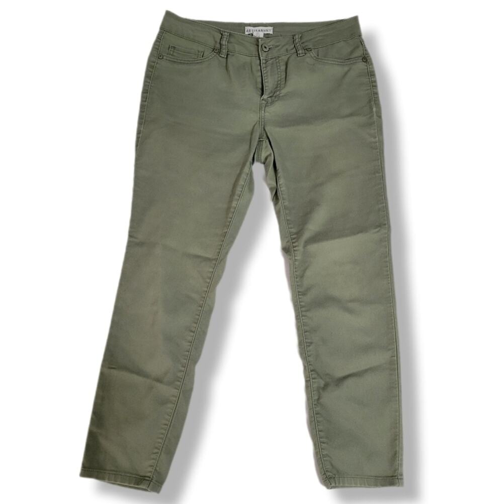 Artisan NY Womens 6 Slim Straight Leg Contemporary Forest Fairy Fall Denim Jeans